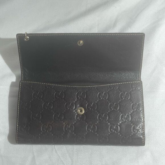Gucci Interlocking G French Wallet Guccissima Leather Long - Picture 14 of 16